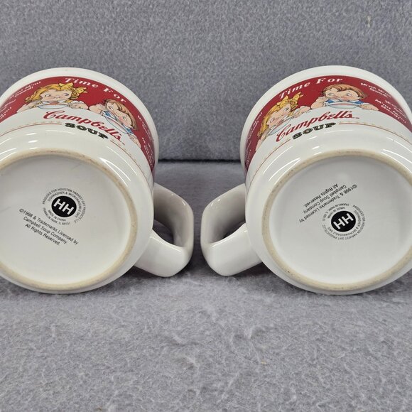 Vintage 1998 Time For Campbell's Soup, 14 oz Coffee Mugs, Set Of 2 - Picture 5 of 8